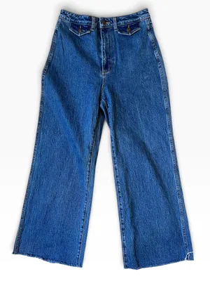 Rolla's Sailor High-Rise Crop Wide-Leg Jeans thumbnail 1