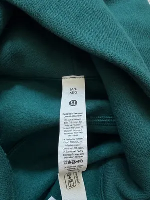 Lululemon Scuba Half-Zip Hoodie M/L Storm Teal Oversized Green thumbnail 3
