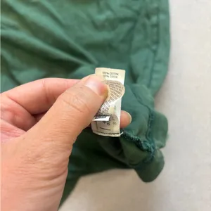 Aerie Green Women's Casual Top 100% cotton distressed short sleeve small thumbnail 4