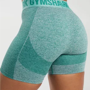 Gymshark Seamless High-Waist Bike Shorts in Teal Green thumbnail 1