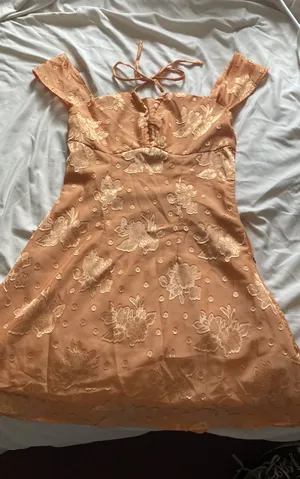 Cider dress orange floral thumbnail 1