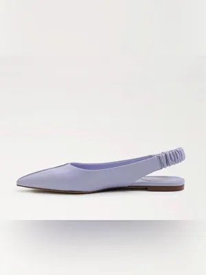 Sam Edelman Misty Lilac Pointed Toe Leather Slingback Flat Shoes(Size 8.5M) thumbnail 3
