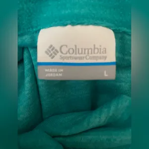 Columbia Teal Quarter-Zip Fleece Athletic Trail-Ready Comfort Gorpcore L thumbnail 5