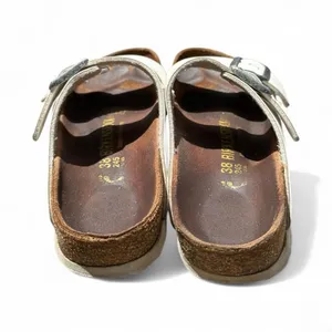 Birkenstock Arizona White Leather Sandals Size 38 US 7 Classic Comfort Minimal thumbnail 3