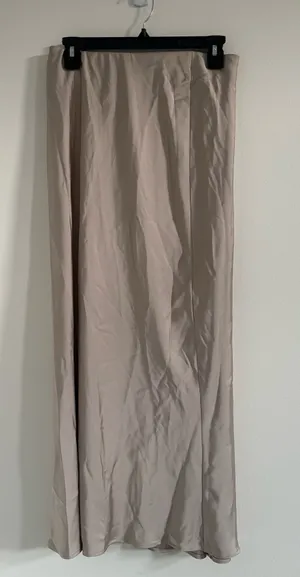 ZARA Maxi Satin Skirt thumbnail 1