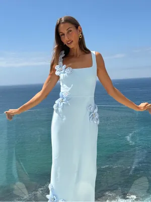 Elliatt Chantelle Dress in Blue XS thumbnail 3
