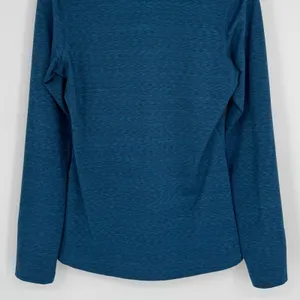REI Co-op‎ Midweight Quarter Zip Pullover Medium Blue Heathered Gorpcore Hiking thumbnail 7