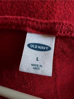 Old Navy Red Blouse Size L thumbnail 3