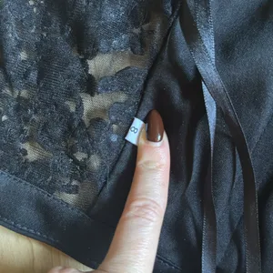 Black Lace Detail Top Size 8 thumbnail 4