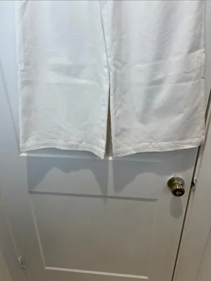 Final Touch Wide-Leg High-Waist Chinos in Off-White size small. thumbnail 4
