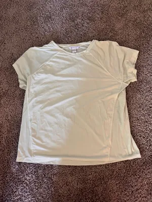 Athleta light green short sleeve shirt thumbnail 1