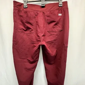 FIGS Scrub Pants Womens M Burgundy Technical Collection Cargo Nurse Jogger thumbnail 6