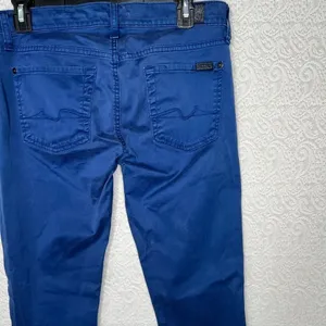 7 For All Mankind Blue Gwenevere Skinny Jeans Size 28 thumbnail 9