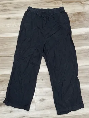 Patagonia Black Wide Leg Hemp Pants Women’s Medium thumbnail 1