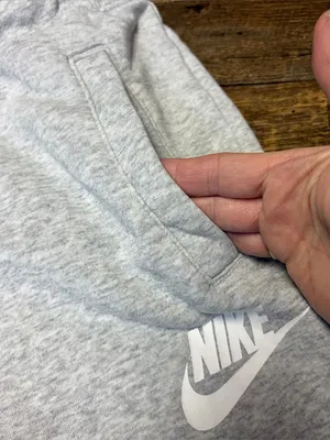 Nike Sportswear Club Fleece Joggers Women's Small Gray Just Do It Sweatpants thumbnail 3