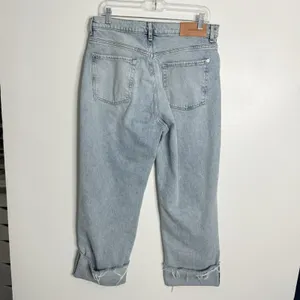 7 For‎ All Mankind Logan Frost Stovepipe Jean High Rise Size 32 Minimalist thumbnail 3