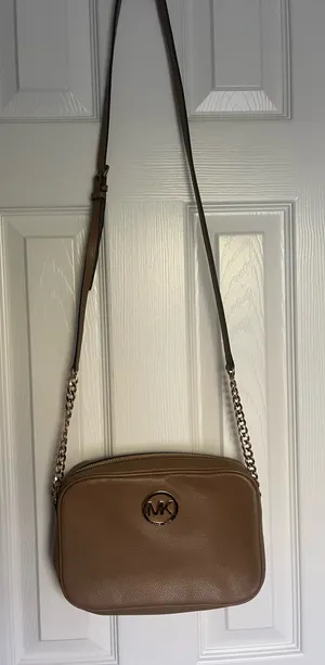 Michael Kors Purse Crossbody Brown Leather thumbnail 1