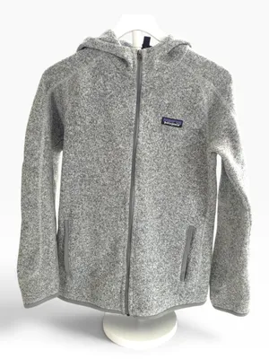 Patagonia Better Sweater Full-Zip Hoody Jacket - M - Birch White/Grey thumbnail 2
