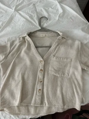 H&M Linen top thumbnail 2