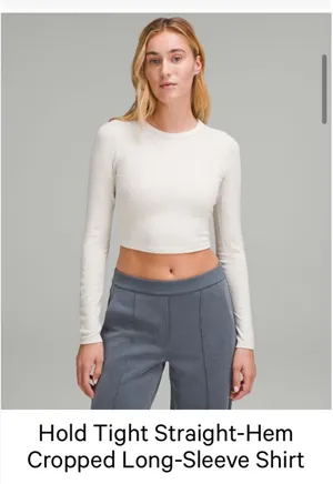 Hold Tight Cropped Lululemon Long Sleeve thumbnail 4