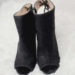 Shoe Republic open to ankle lace up heels sz 8 thumbnail 2