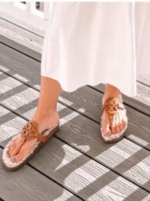 NWOT Tory Burch Miller Cloud Sandal Cork Shearling Caramel Neutral 7 thumbnail 8