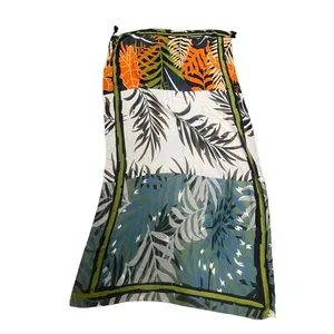 Cupshe Women's Palm Print Colorful Tropical Sarong Swim Cover OS. NEW thumbnail 3