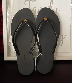Tory Burch NWT Solid thin flip flop PVC/EVA size 7 in black 2023 new style thumbnail 1