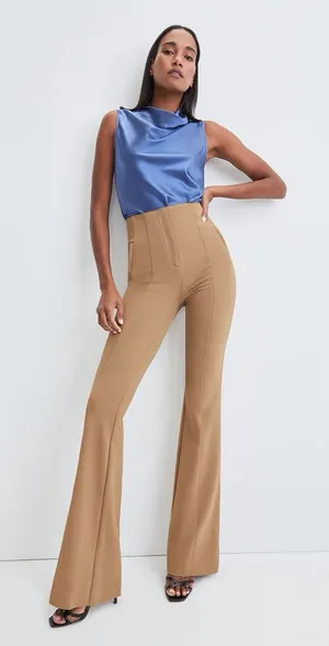 NWT Veronica Beard Azariah Acorn High Rise Flare Pants Size 6 thumbnail 1