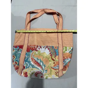 Handmade Floral Paisley‎ Multicolor Beach Hobo Hippie Tote Shoulder Bag Large thumbnail 5