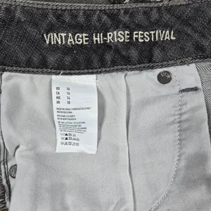 American Eagle‎ Vintage Hi-Rise Festival Shorts Grey Studded Denim Size 14 NWT thumbnail 7