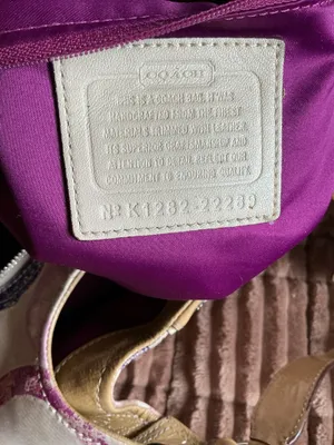 Vtg Y2K Coach Metallic Maggie Bag - Distressed Multi-Color Signature C Logo thumbnail 5
