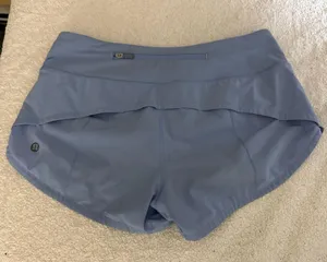 Discontinued lululemon periwinkle shorts thumbnail 2