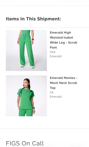 Figs montex mock neck scrub top & isabel wide leg scrub pants thumbnail 5