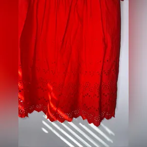 MADEWELL Women's‎ Red Eyelet Lattice Dress SIZE 2 thumbnail 5