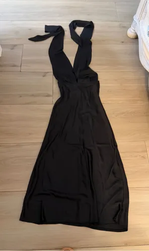 NEW Transformer Evening Long Dress Multi Wrap Convertible Halter Maxi S thumbnail 1