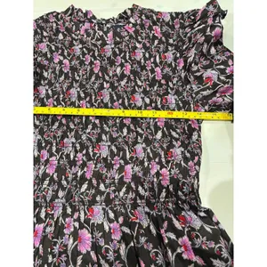 NWOT GAP XS Smocked Ruffle Sleeve Mini Dress‎ thumbnail 4