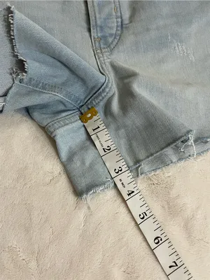 Old Navy Light Blue Denim Women’s High-Rise Shorts Size 6 NWT thumbnail 6