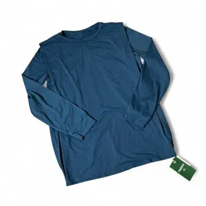 NEW Halara Round Neck Long Sleeve Ruched Yoga Sports Top-UPF50+ Size‎ Large thumbnail 1