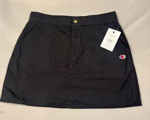 Champion Campus Skirt Womens 10 Black Mini Sporty‎ Athletic CPW253SD01025 NWT thumbnail 1