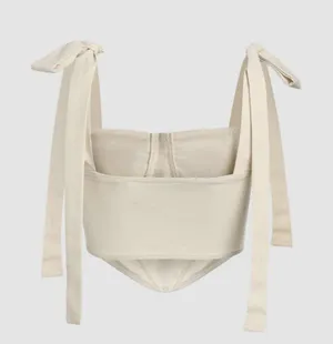 Cider cream corset top thumbnail 2