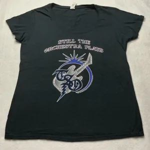 Trans-Siberian Orchestra T-Shirt Women Medium Black Still The Orchestra Plays thumbnail 1