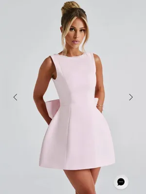 Babyboo NWT Women Medium Blush Pink Mini Dress Soft Girl Romantic Coquette Chic thumbnail 5