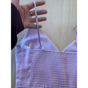 Abercrombie & Fitch Satin Crop Smocked Back Tank Size Medium A1469 thumbnail 4
