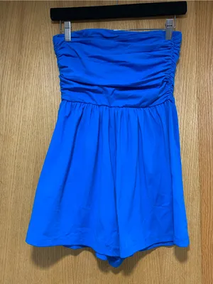 Susana Monaco Blue Strapless Romper - Size XS thumbnail 2