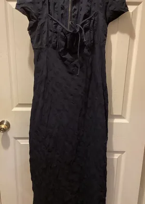 Free People Navy Maxi Dress thumbnail 1