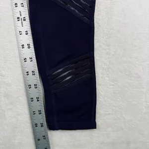 Alo‎ Yoga Womens Navy Blue Moto Mesh High Rise Full Length Leggings Size XS thumbnail 5