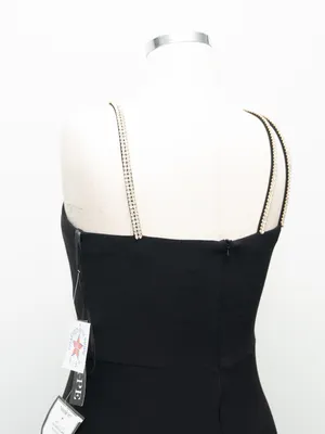 XSCAPE - Asymmetric‎ Rhinestone Strap Gown thumbnail 12