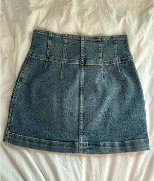 Free People Denim Mini Skirt thumbnail 2