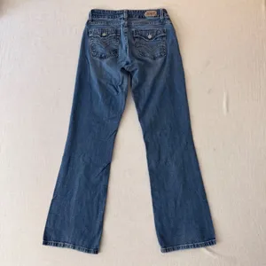 Levi's 529 Curvy Bootcut Jeans Womens 6M Blue Y2K‎ Flap Pocket Flare thumbnail 7
